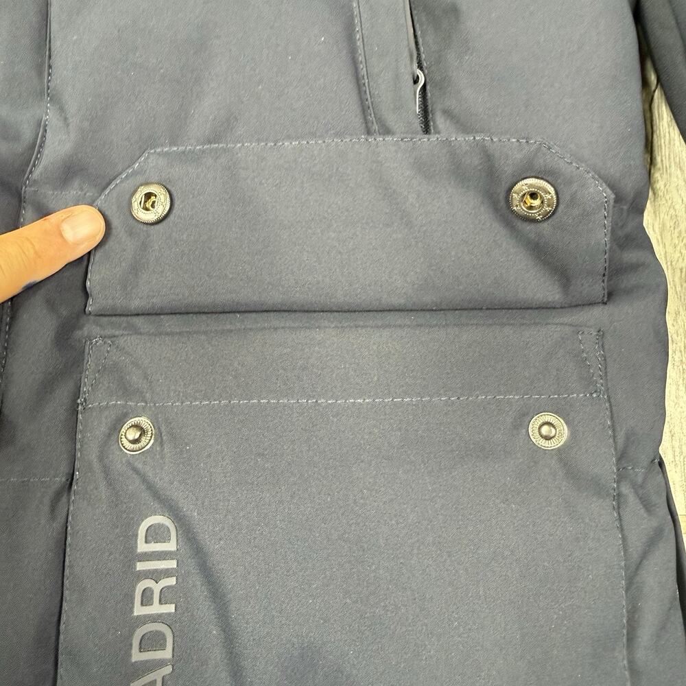 Real Madrid Official Kids Outerwear Long Padded Parka Coat Navy Blue Size 9/10 - Picture 7 of 14
